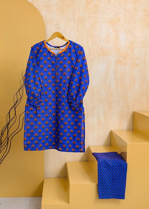 Haya Printed Suit Blue SW24 318 Women 2pcs