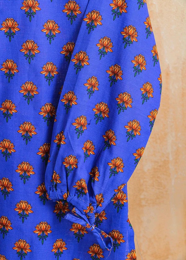 Haya Printed Suit Blue SW24 318 Women 2pcs