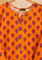 Haya Printed Suit Orange SW24 318 Women 2pcs