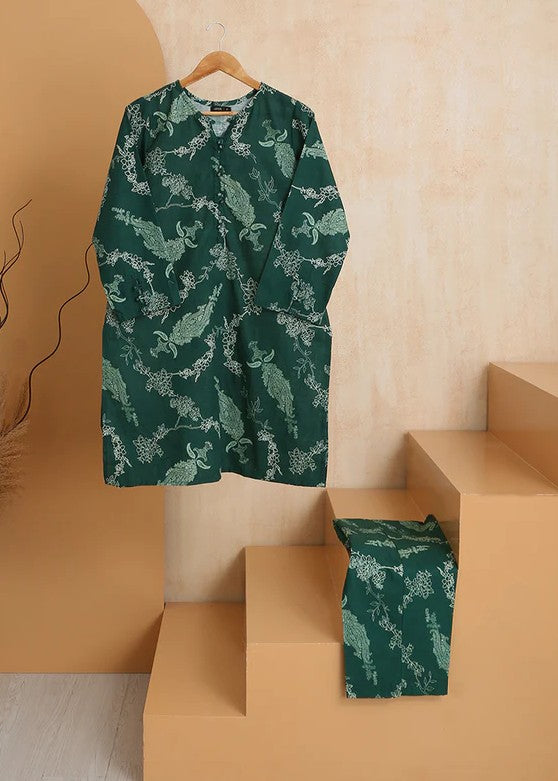 Haya Printed Suit Green SW24 323 Women 2pcs
