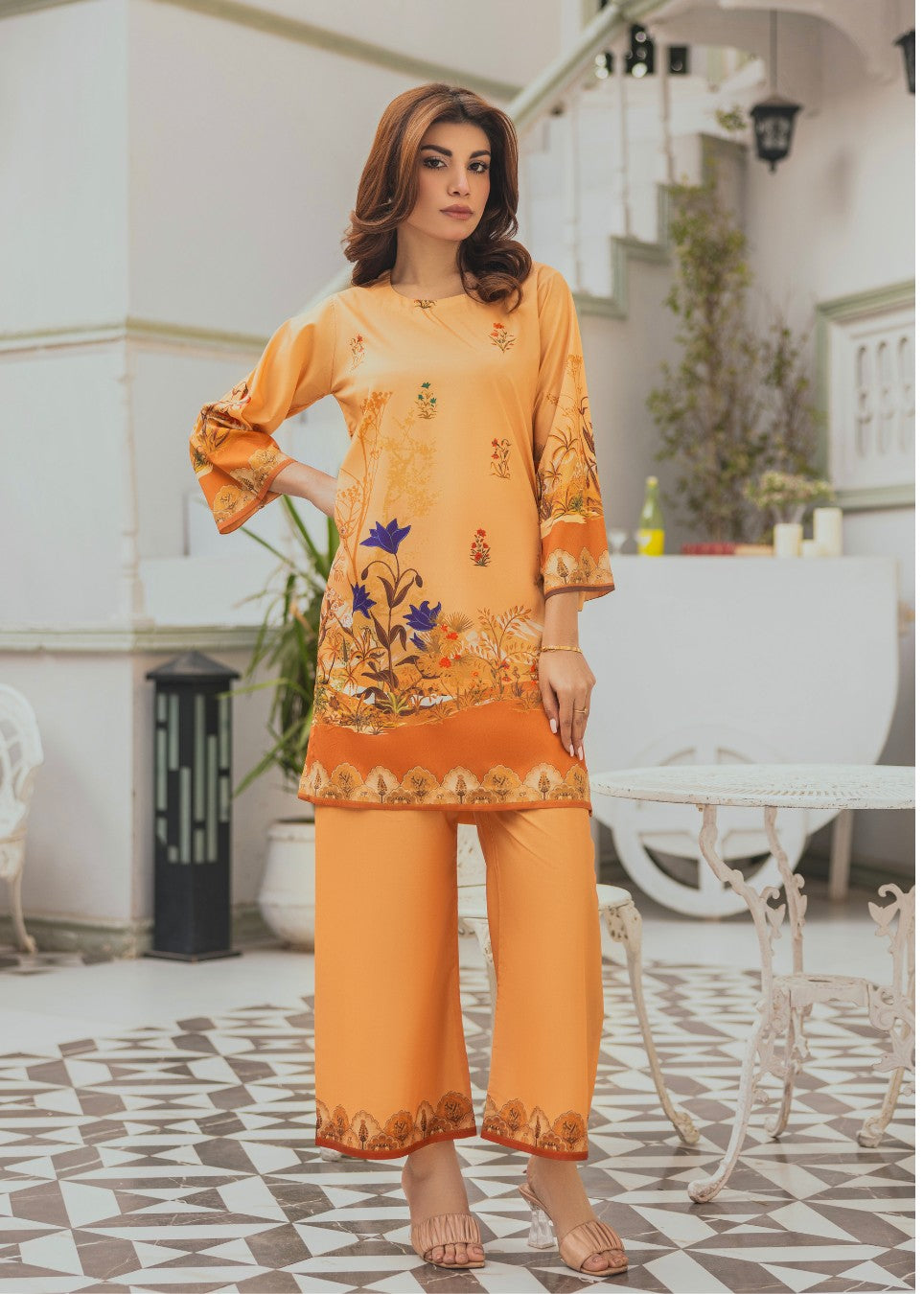 Taranjan Beige Glam Women 2pcs