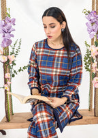 Vestilewear Check Pattern Women Co Ord Sets Stitched Suit (All Season) VW08 Women 2pcs