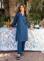 Vestilewear Zinc Embroidered Women Co Ord Sets Stitched Suit (All Season) VW15 A Women 2pcs