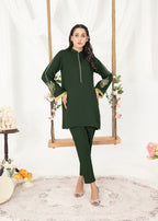 Vestilewear Green Women Kurta Set Stitched Suit VW12 A Women 2pcs