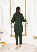 Vestilewear Green Women Kurta Set Stitched Suit VW12 A Women 2pcs