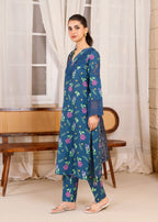 Hoorwani Tehzeeb Blue Women 3pcs