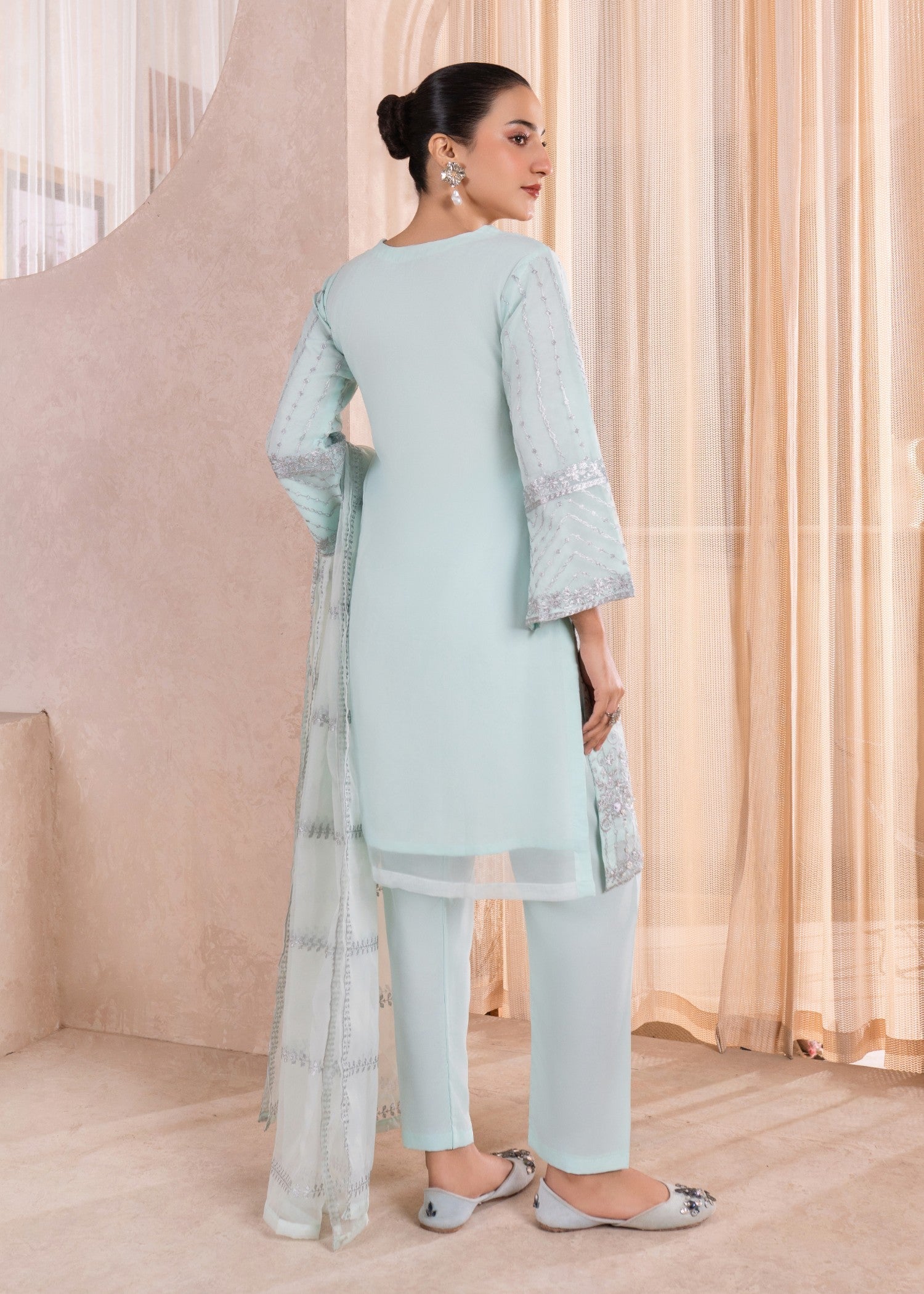 Four Season Boutique JUMMA 3 ORGANZA AQUA Women 3pcs