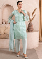 Four Season Boutique CHICKEN KARI ORGANZA ICEBLUE Women 3pcs