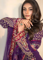 Sajni Fashion 3417 Purple Women 3pcs