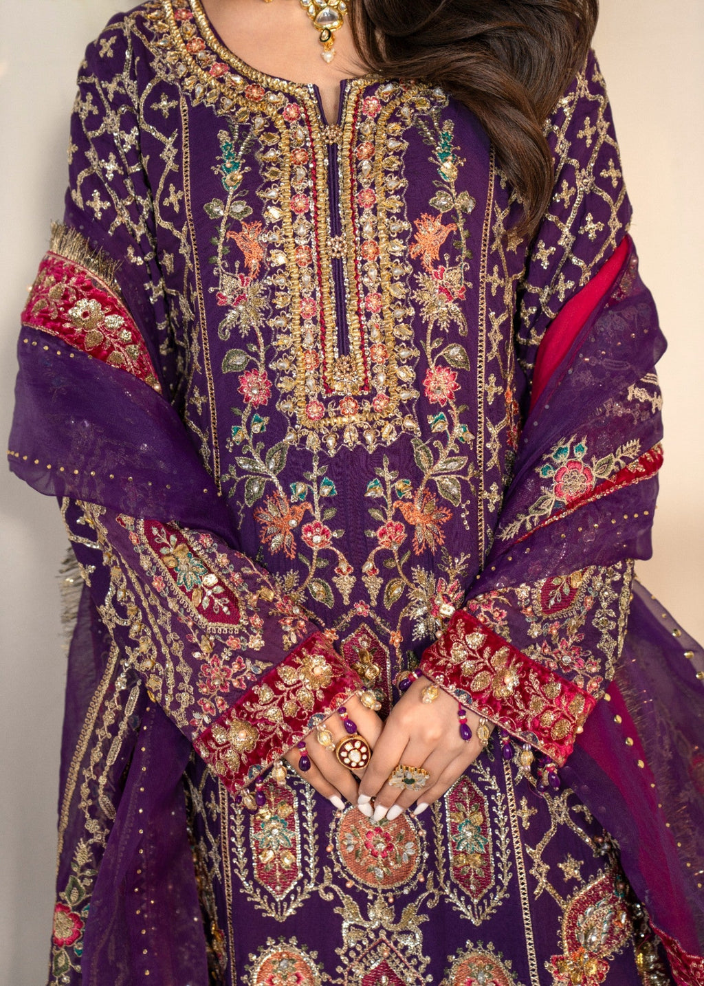 Sajni Fashion 3417 Purple Women 3pcs