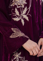 Kross Kulture 01251 Velvet Embroidered Suit Women 2pcs