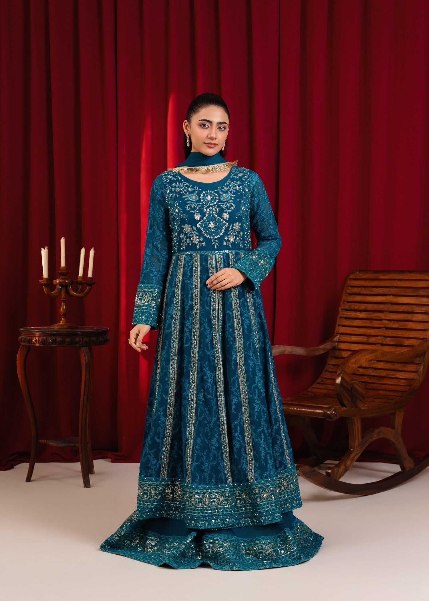 Manahils B 007 TEAL Women 3pcs