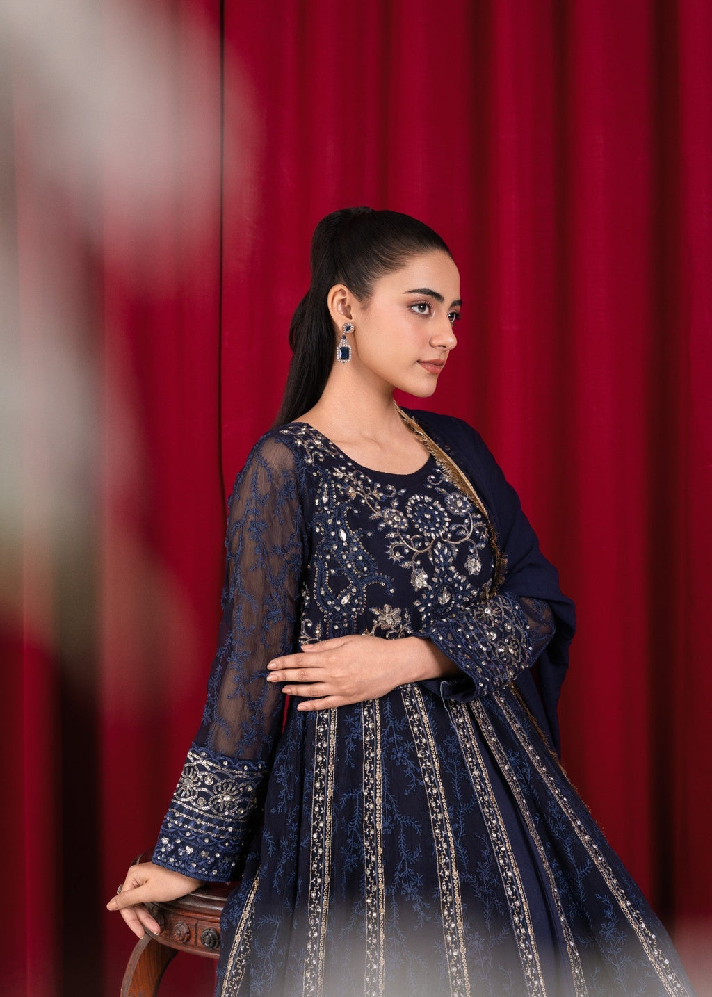 Manahils B 007 NAVY BLUE Women 3pcs