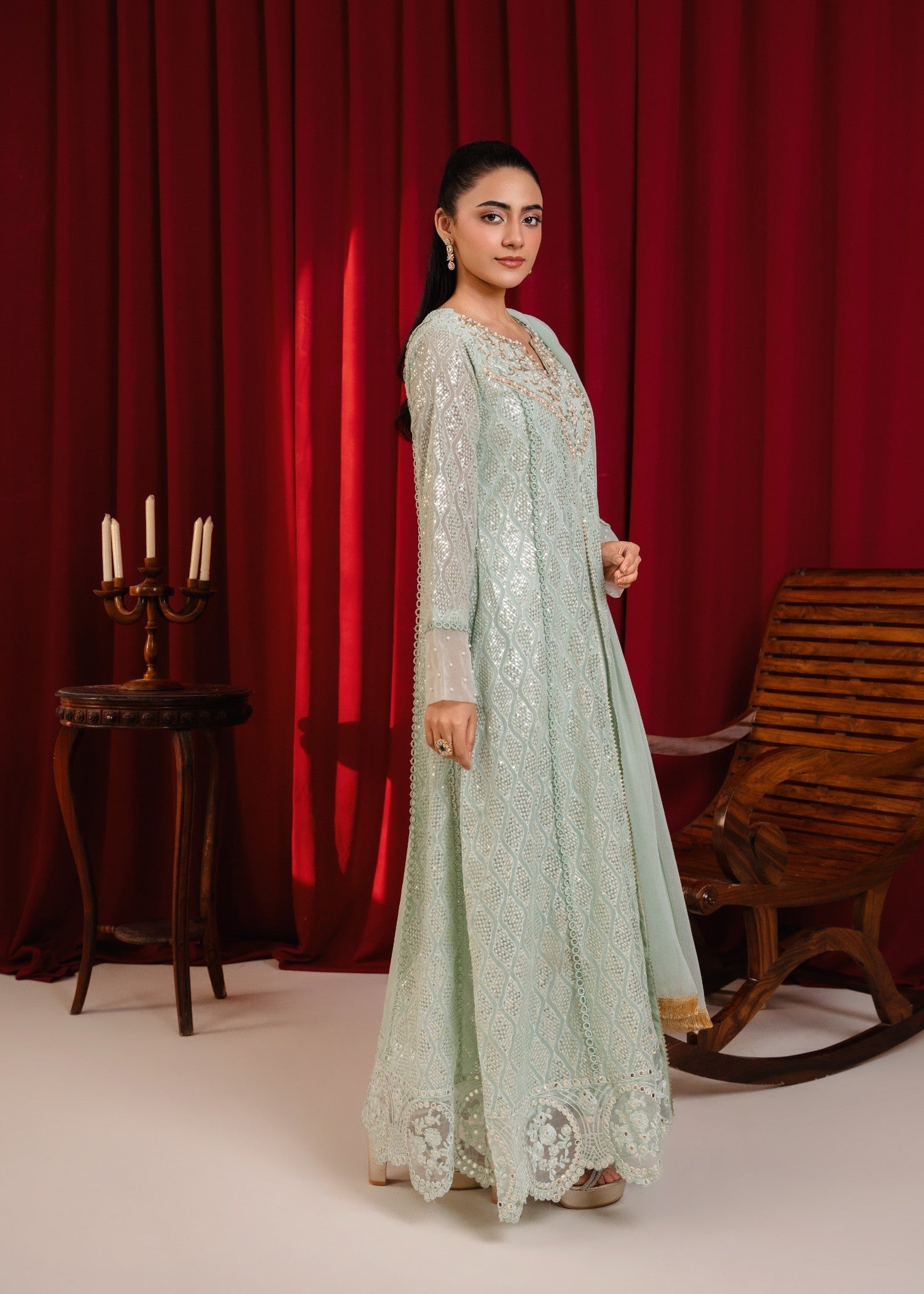 Manahils K 136 MINT GREEN Women 3pcs
