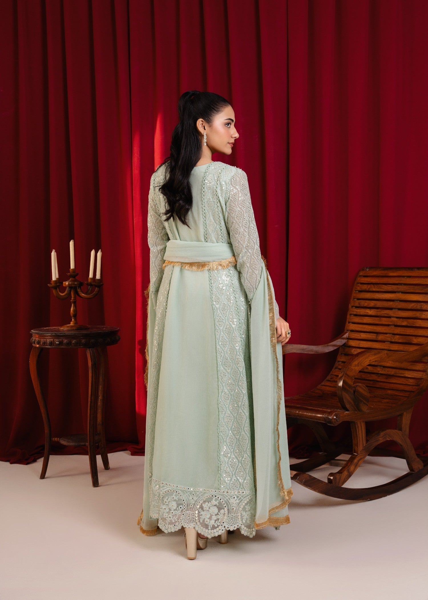 Manahils K 136 MINT GREEN Women 3pcs