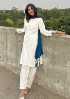Fashion Trends 4 U Chicken kari Kurta Set Women 3pcs
