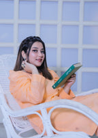 Aaraasta By Smh Peach Two Piece Lawn Suit Women 2pcs