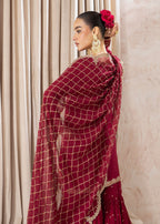 Rang-e-Haya Shehrbano (Fuchsia Red) Women 4pcs