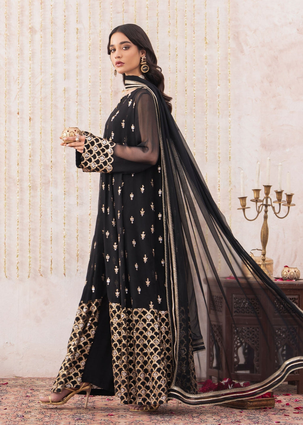 Rang-e-Haya Sunghar (Black) Women 4pcs