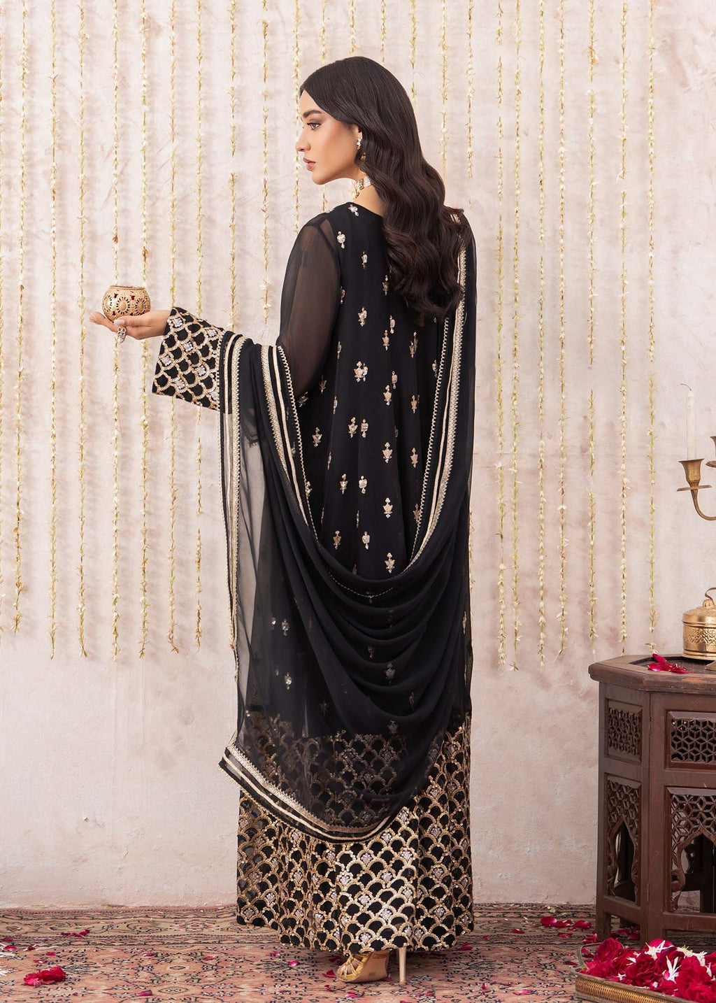 Rang-e-Haya Sunghar (Black) Women 4pcs