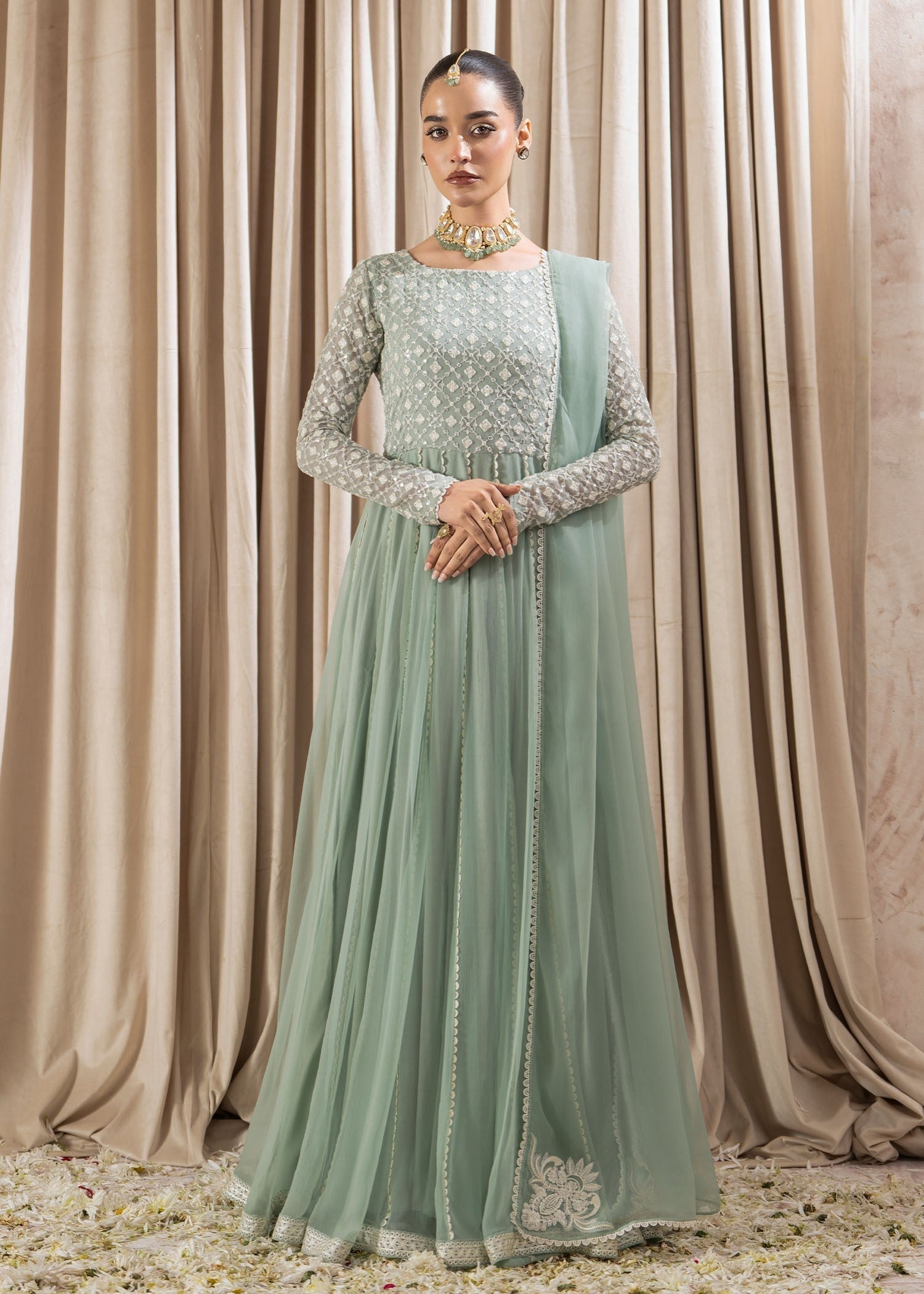Rang-e-Haya Sairah (Ice blue) Women 4pcs