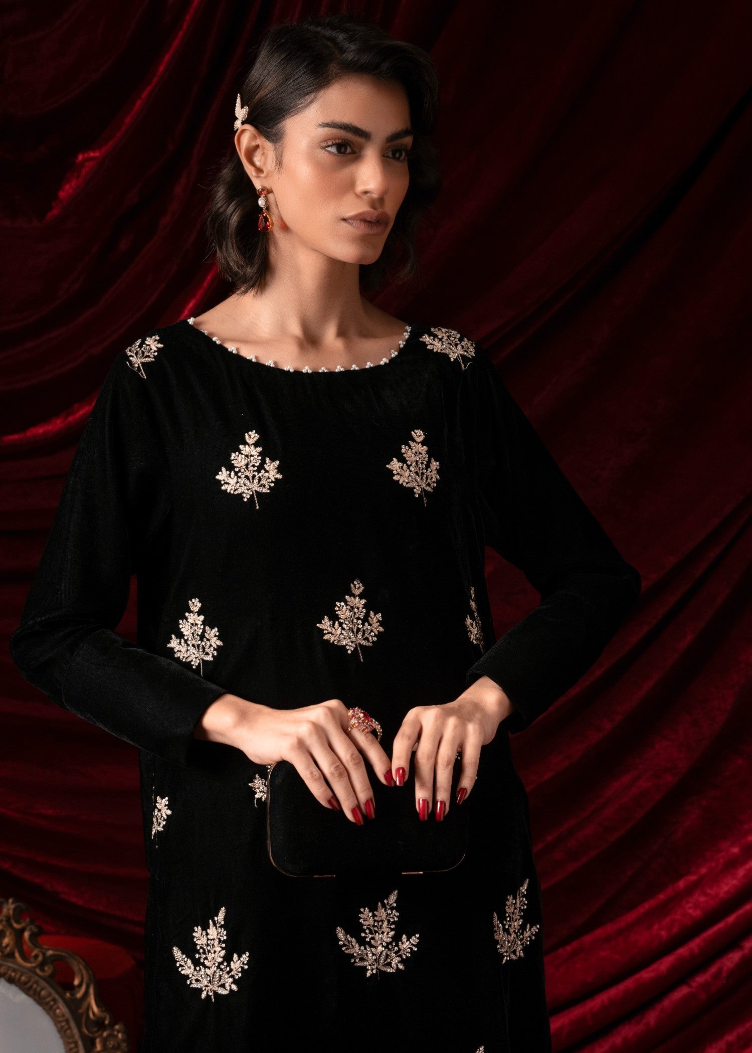 Kross Kulture 1421 Velvet long Shirt Women 1pcs