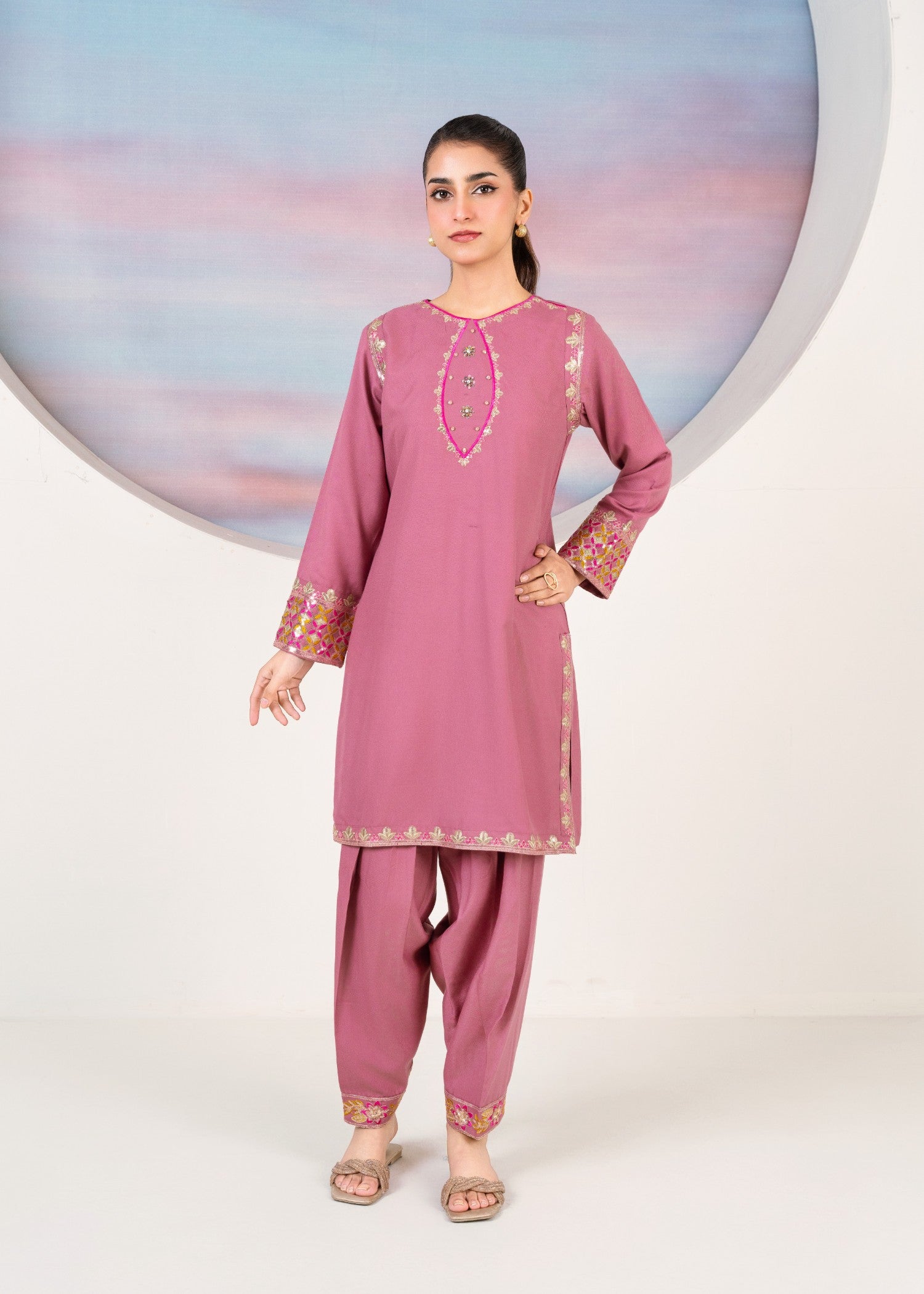 Hoorwani Shello Pink Women 2pcs