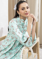 Mehryam Collection Soft Mint Floral Women 2pcs