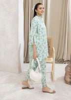 Mehryam Collection Soft Mint Floral Women 2pcs