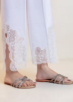 Cinq Apparel Chopped Pants D 9242 White Women 1pcs