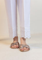 Cinq Apparel Cigarette Pants D 9251 White Women 1pcs