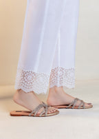 Cinq Apparel Cigarette Pants D 9249 White Women 1pcs