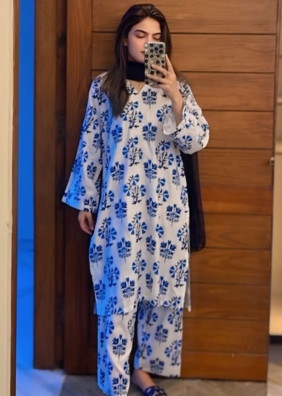 Gulposh Kanwal (Stitched ) White Women 2pcs