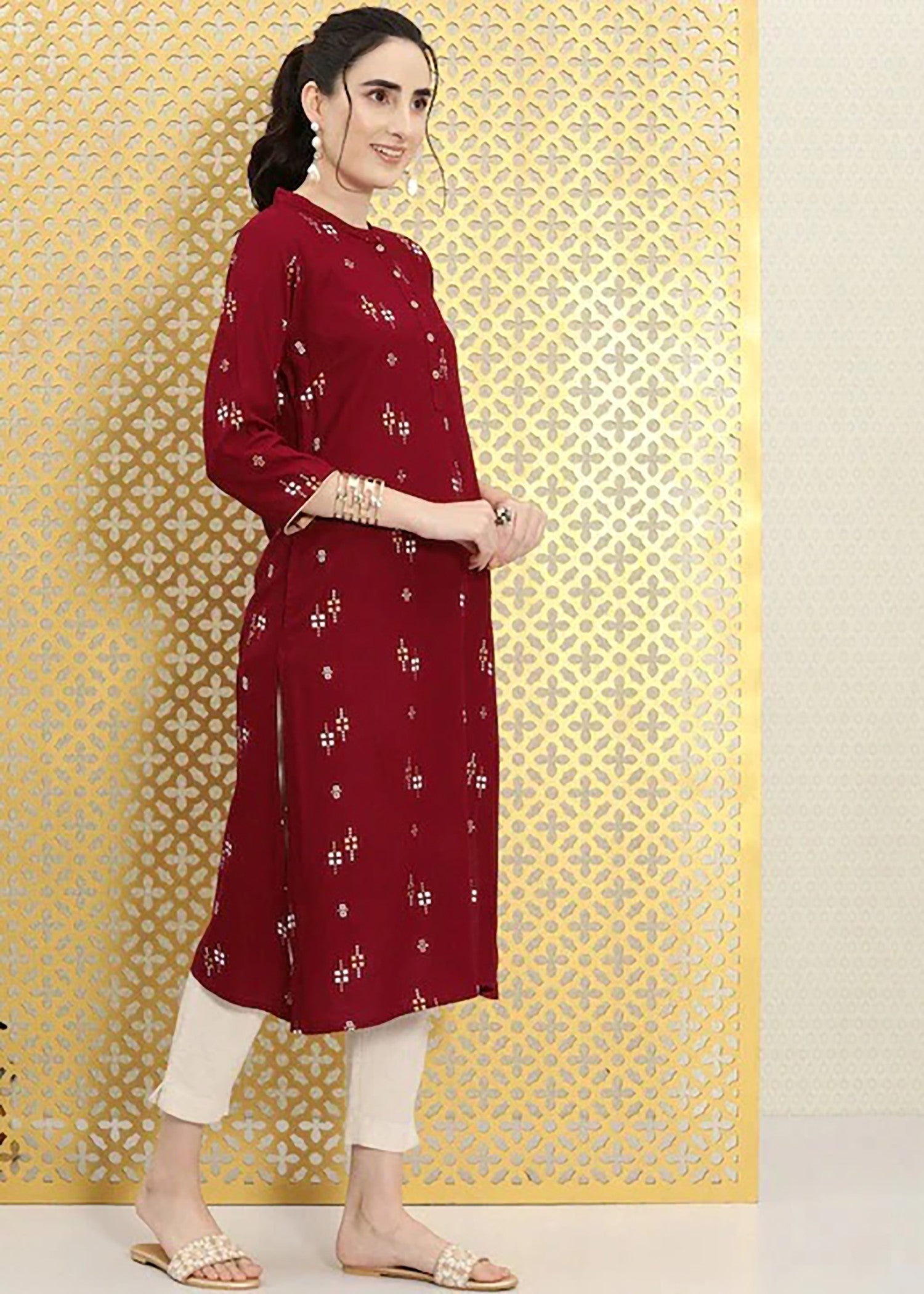 Zeekstore Printed Kurta D091 Women 1pcs
