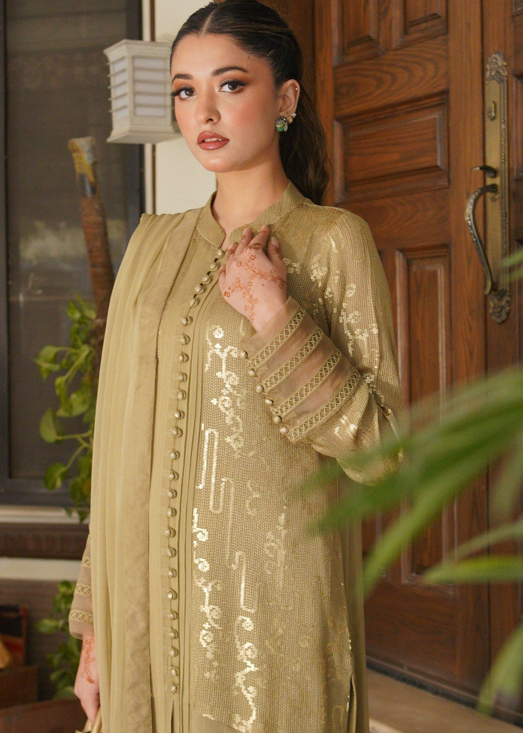 Wardrobe Essentials SILSILA E ZARR Olive Women 3pcs