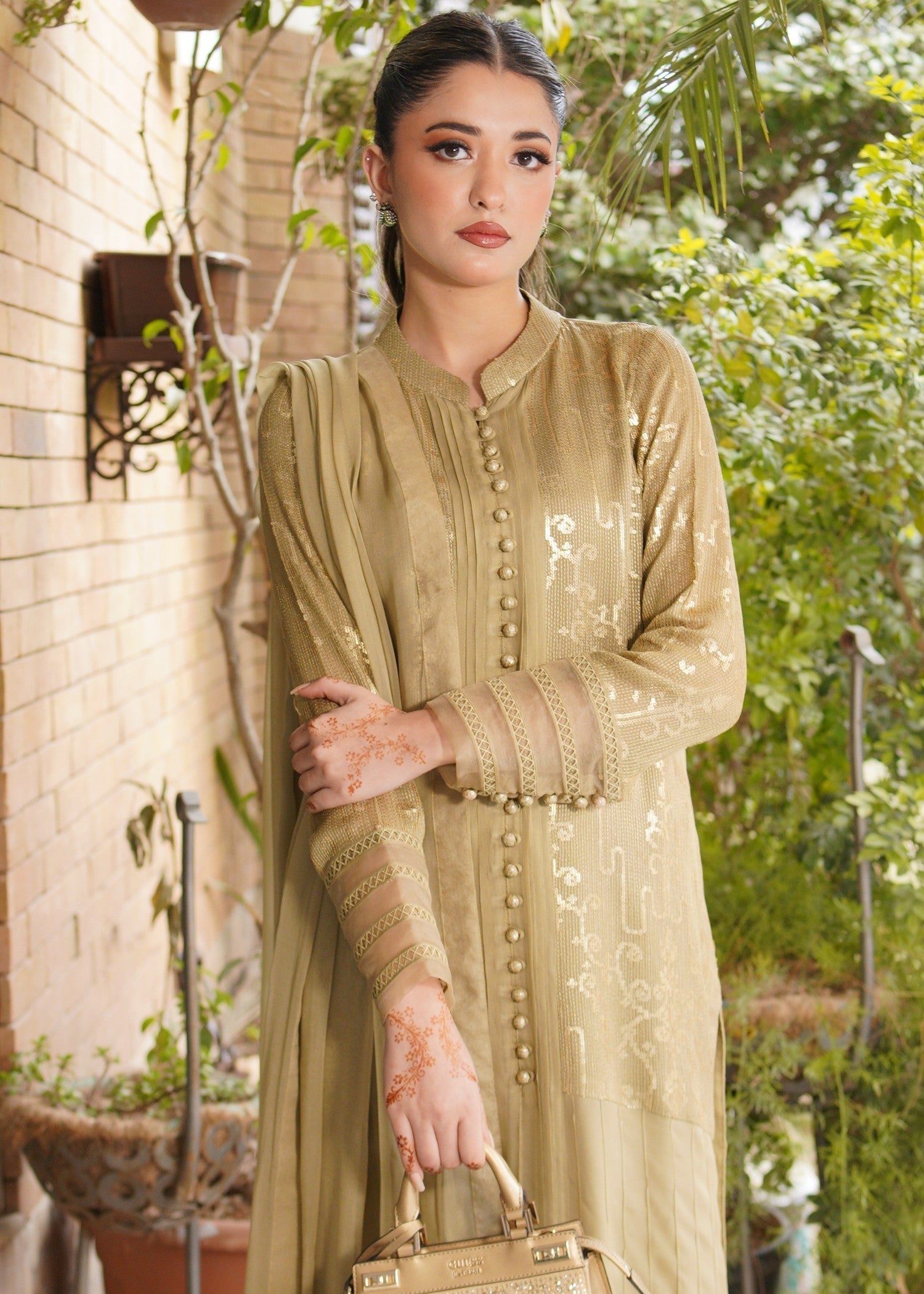 Wardrobe Essentials SILSILA E ZARR Olive Women 3pcs