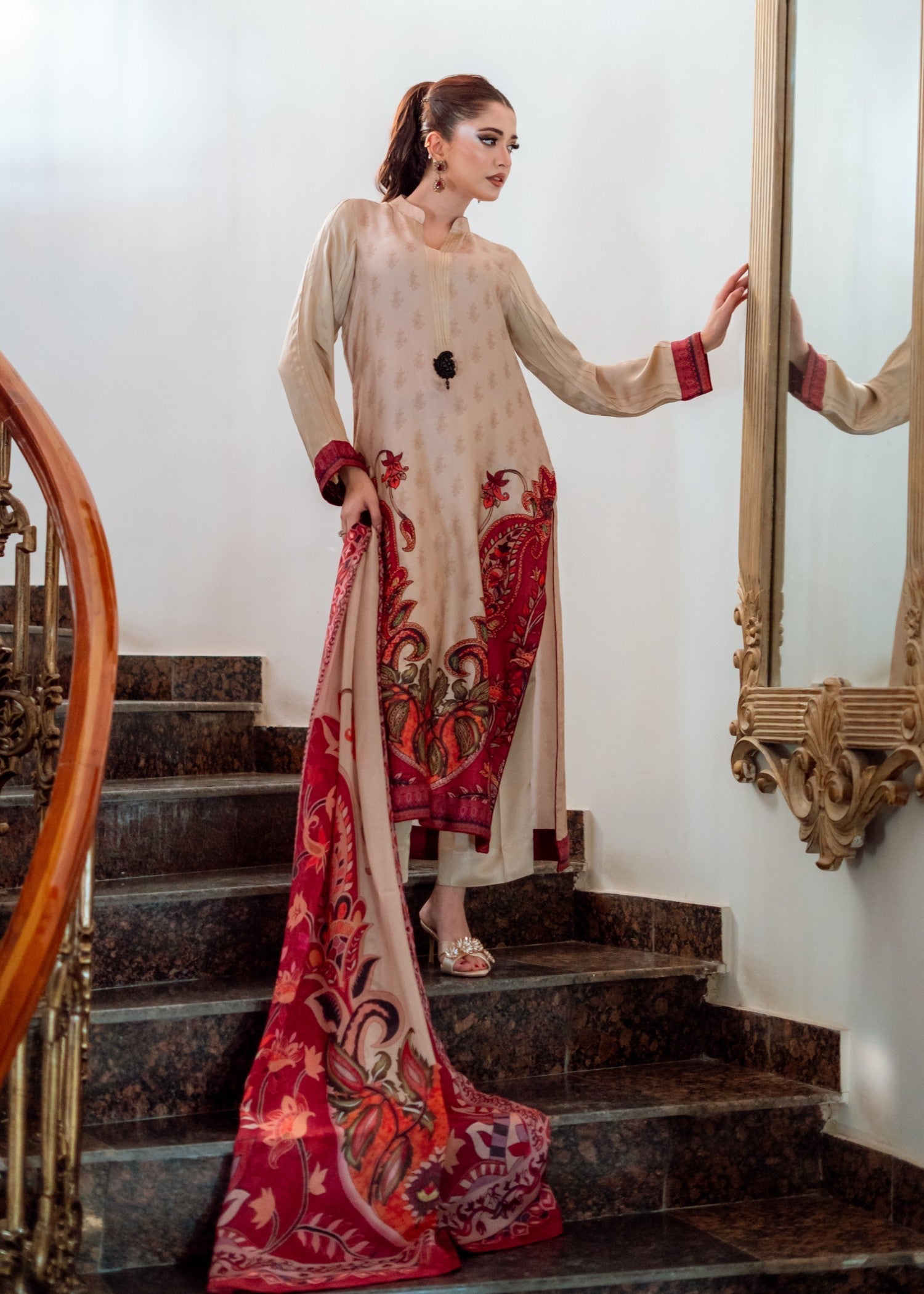 Wardrobe Essentials CRIMSON PAISLEY Women 3pcs