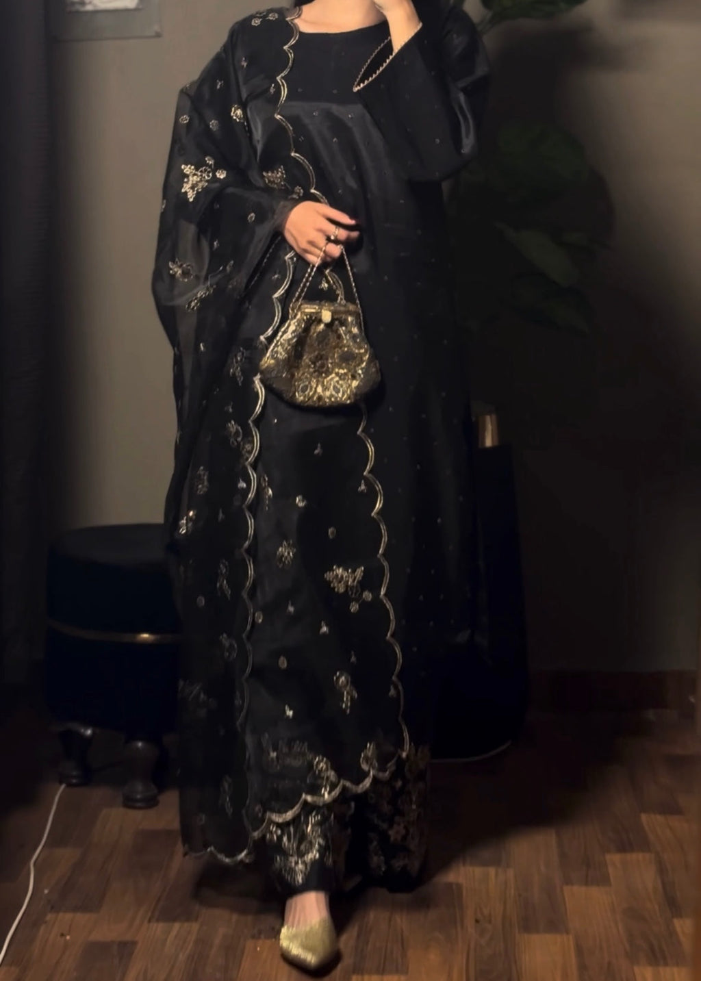 Suits By Sadia Black love Women 3pcs