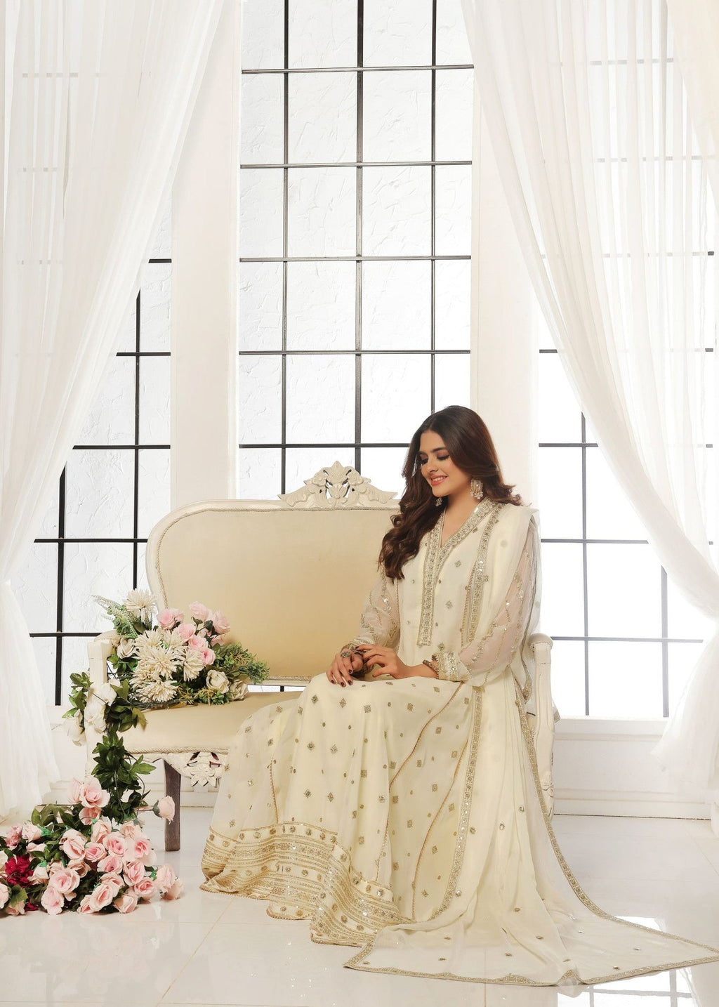 Al-Harir Apparel Zarif V2 Off White Women 3pcs