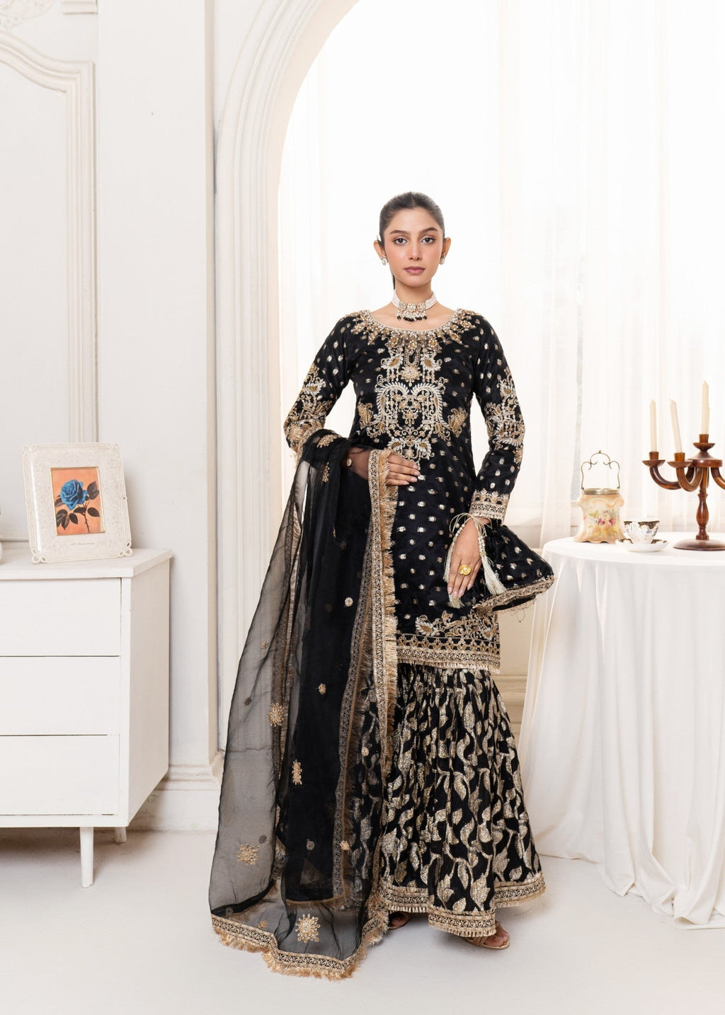 Sara Jahan Black Crown Women 3pcs