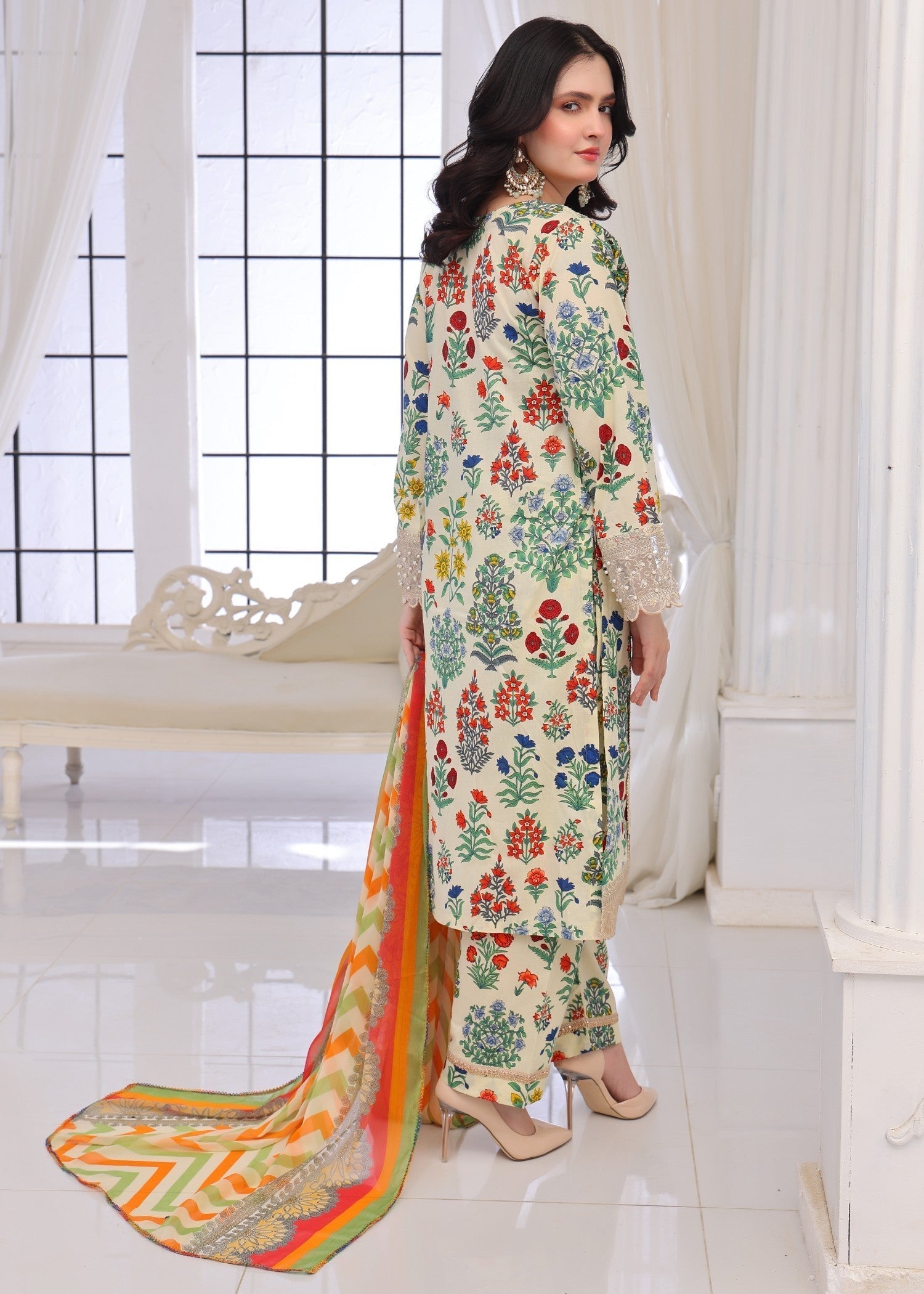 Polawn PD 25 201 A | BAHAR PRET LAWN COLLECTION Women 3pcs