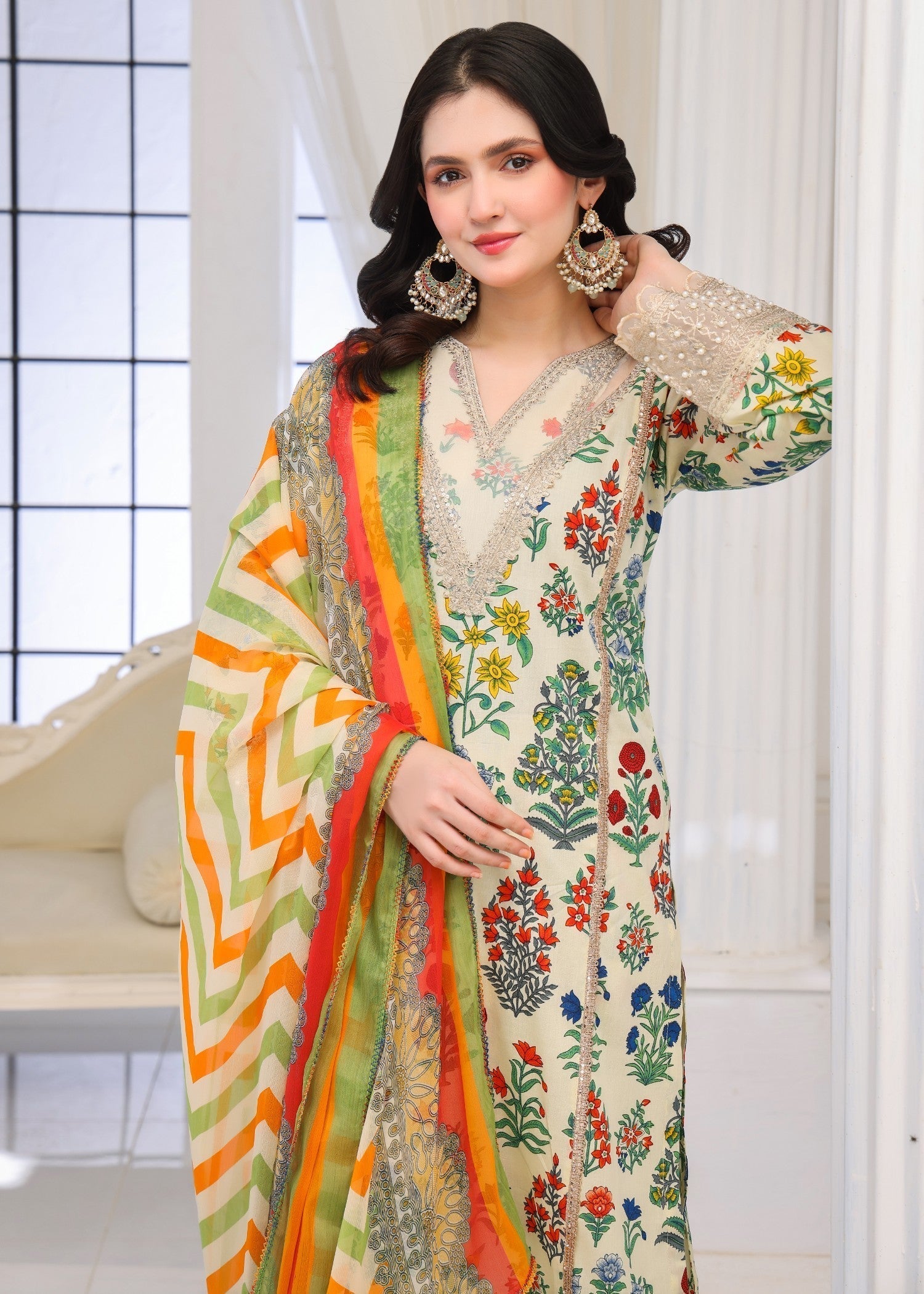 Polawn PD 25 201 A | BAHAR PRET LAWN COLLECTION Women 3pcs