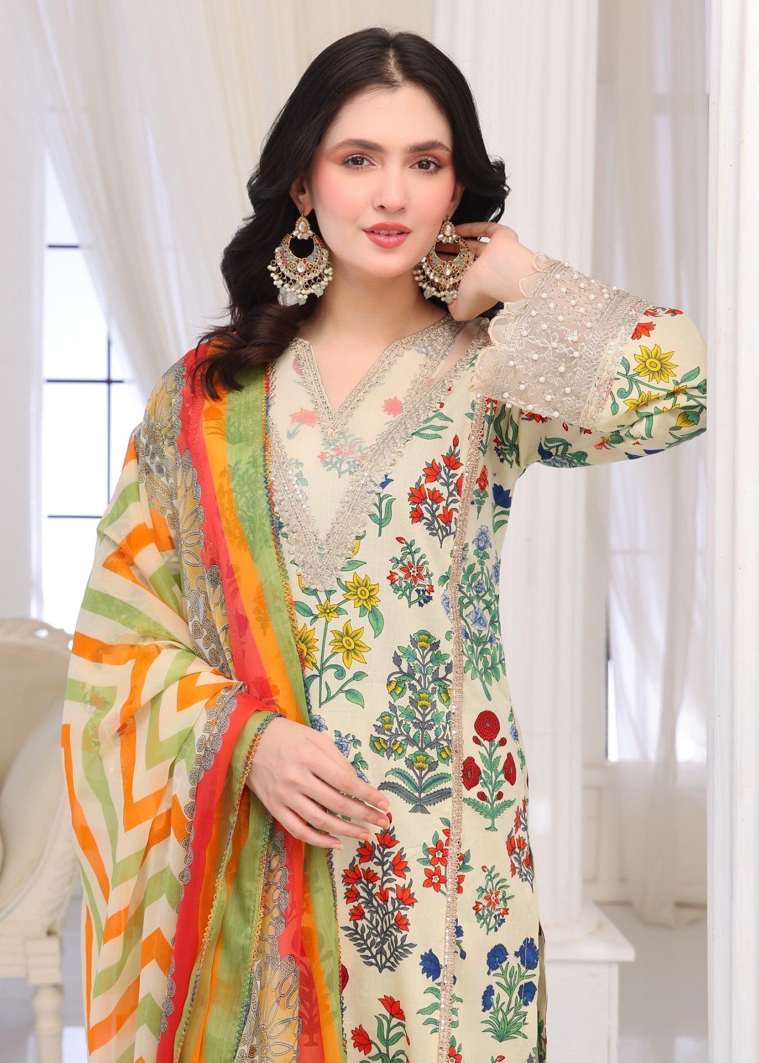 Polawn PD 25 201 A | BAHAR PRET LAWN COLLECTION Women 3pcs