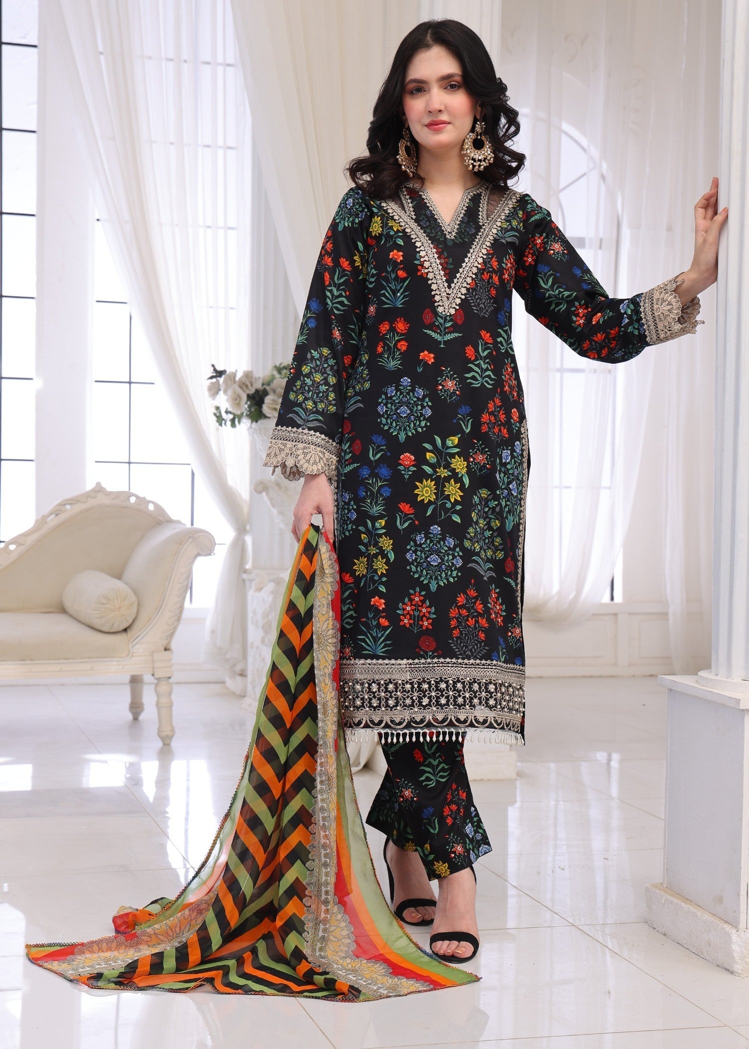 Polawn PD 25 201 B | BAHAR PRET LAWN COLLECTION Women 3pcs
