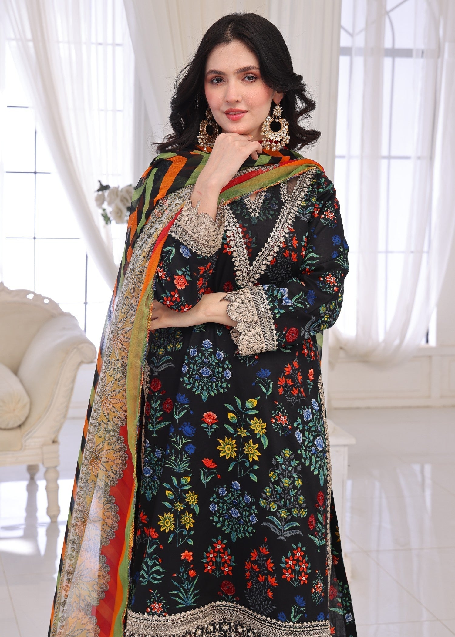 Polawn PD 25 201 B | BAHAR PRET LAWN COLLECTION Women 3pcs