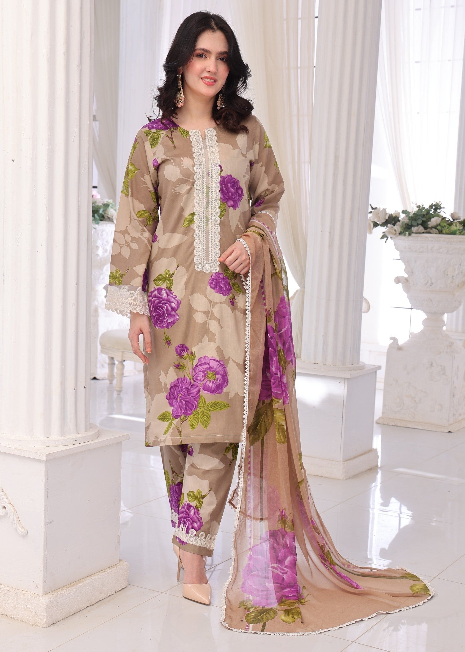 Polawn PD 25 202 A | BAHAR PRET LAWN COLLECTION Women 3pcs