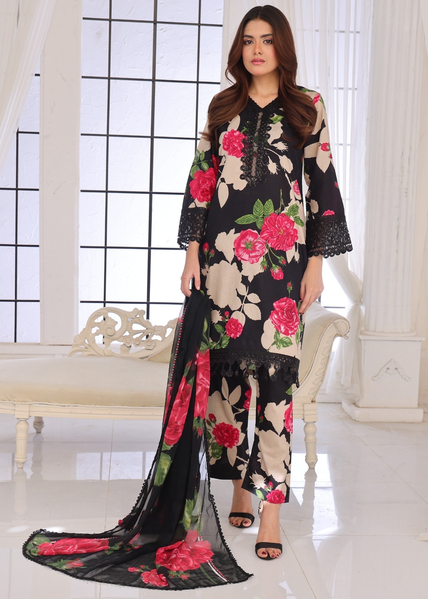 Polawn PD 25 202 B | BAHAR PRET LAWN COLLECTION Women 3pcs