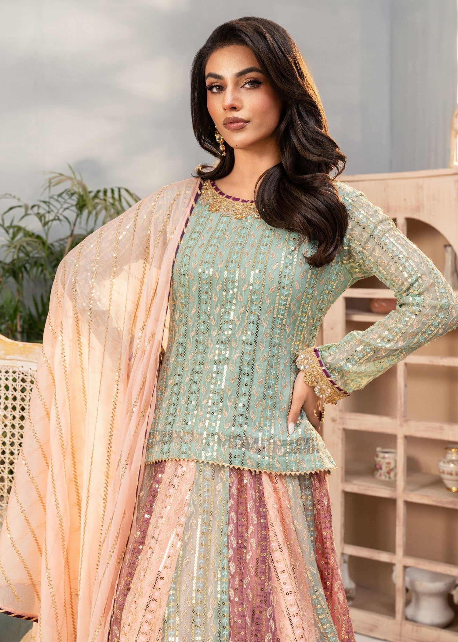 Ayesha Closet Shadmani Color Nexus Women 3pcs
