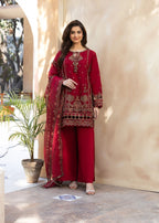 Bin Tayyab (BT006048 RED) Women 3pcs