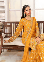 Ayesha Closet Mehdi Mustard Women 3pcs